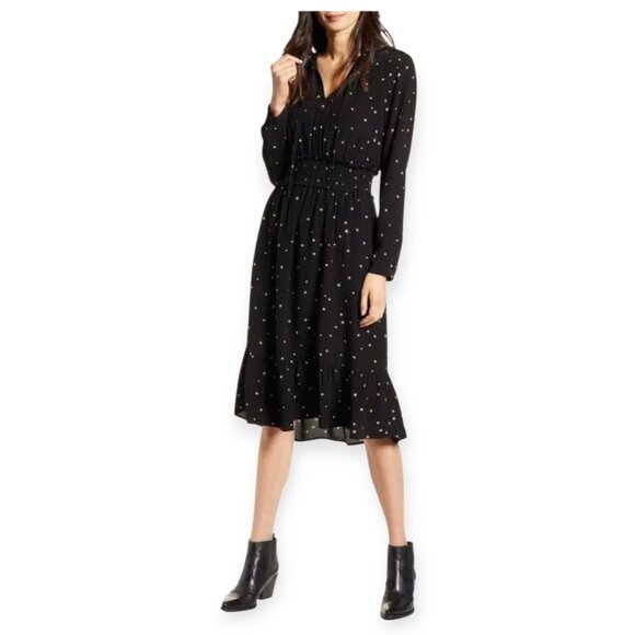 Rails Joy Smocked Waist Star Print Dress size S EUC - Picture 3 of 14